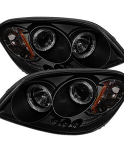 Spyder Chevy Cobalt 05-10 Projector Headlights LED Halo LED Blk Smke PRO-YD-CCOB05-HL-BSM
