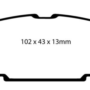 EBC 04-05 Mazda Miata MX5 1.8 (Sports Suspension) Yellowstuff Rear Brake Pads