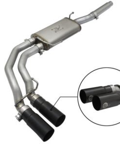 aFe Rebel Exhausts Cat-Back SS Ford F-150 04-08 V8 4.6/5.4L w/ Black Tips