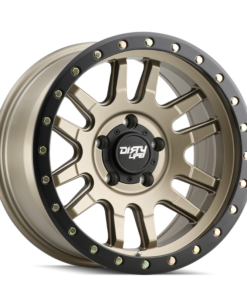Dirty Life 9309 Canyon Pro 17x9/6x139.7 BP/0mm Offset/106mm Hub Satin Gold Wheel - Beadlock
