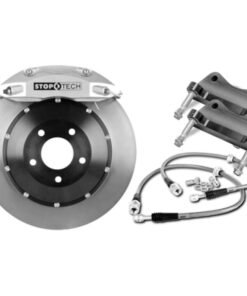 StopTech BBK 08-13 BMW 135i Front 355x32 Trophy Calipers Slotted/Drilled Rotors Pads and SS Lines