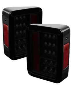 Spyder Jeep Wrangler 07-15 LED Tail Lights Black Smoke ALT-YD-JWA07-LED-BSM