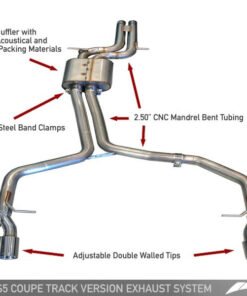 AWE Tuning Audi B8 S5 4.2L Track Edition Exhaust System - Polished Silver Tips