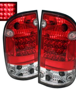 Spyder Toyota Tacoma 01-04 LED Tail Lights Red Clear ALT-YD-TT01-LED-RC