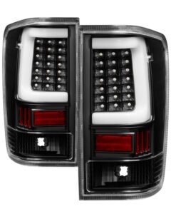 xTune 04-15 Nissan Titan Light Bar LED Tail Lights - Black (ALT-ON-NTI04-LBLED-BK)