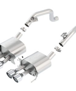 Borla 14-15 Chevy Corvette C7 w/o AFM w/o NPP Atak Rear Section Exhaust Quad Rd RL Tips