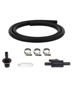 Mishimoto Compact Baffled Oil Catch Can Petcock Drain Kit w/ Metal Drain Fitting
