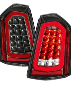 ANZO 11-14 Chrysler 300 LED Taillights Black w/ Sequential