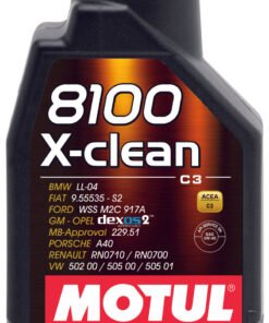 Motul 1L Synthetic Engine Oil 8100 5W40 X-CLEAN C3 -505 01-502 00-505 00-LL04 - Case of 16
