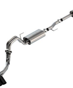 Borla F-150 2021 3.3L CC SB EC STB XL/XLT/LARIAT/KR/PLNM/LTD 3/2.25 DSE Cat-Back S-Type BLK CHR Tips