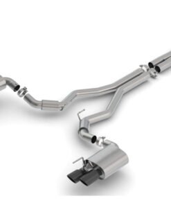 Borla 2018 Ford Mustang GT 5.0L AT/MT 3in S-Type Catback Exhaust Black Chrome Tips w/ Valves