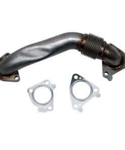 Wehrli 01-16 Chevrolet 6.6L Duramax 2in Stainless Passenger Side Up Pipe w/Gaskets (Single Turbo)