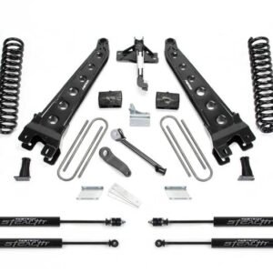 Fabtech 08-16 Ford F250/350 4WD 4in Radius Arm System w/Stealth Shocks