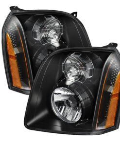 Xtune GMC Yukon Denali 07-14 Crystal Headlights Black HD-JH-GYD07-AM-BK