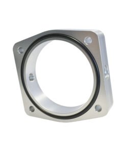 Torque Solution Throttle Body Spacer (Silver): 03-06 Nissan/Infinti VQ35DE
