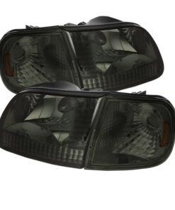 Xtune Ford F150 97-03 / Expedition 97-02 Crystal Headlights w/Corner Smoke HD-JH-FF15097-SET-AM-SM