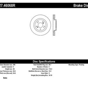 StopTech 06-09 Mitsubishi Eclipse (Exc Turbo)/04-09 Galant Slotted & Drilled Right Front Rotor