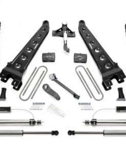 Fabtech 17-19 Ford F250/350 4WD Gas 4in Radius Arm System w/DL 2.25 Resi Shocks & Rear DL Shocks