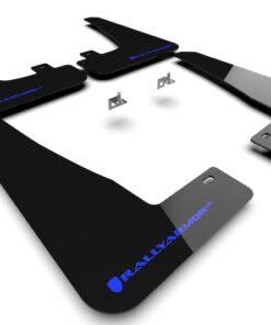 Rally Armor 2022 Tesla Model X Black UR Mud Flap w/ Blue Logo