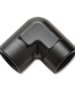 Vibrant 1/2in NPT 90 Degree Female Pipe Coupler Fitting