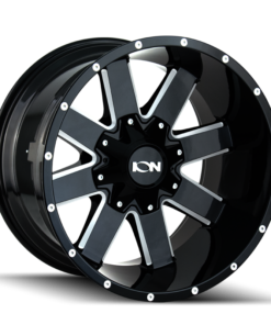 ION Type 141 20x10 / 5x127 BP / -19mm Offset / 87mm Hub Gloss Black Milled Wheel