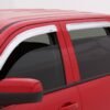 AVS 11-15 Chevy Cruze Ventvisor Outside Mount Front & Rear Window Deflectors 4pc - Chrome