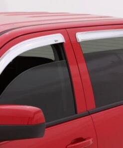 AVS 08-18 Dodge Journey Ventvisor Outside Mount Front & Rear Window Deflectors 4pc - Chrome