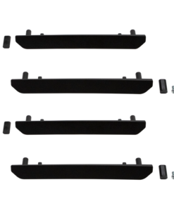 Wehrli 2020+ GMC 2500 / 3500 HD Billet Marker Light Delete Kit w/o Logo - Fine Texture Black
