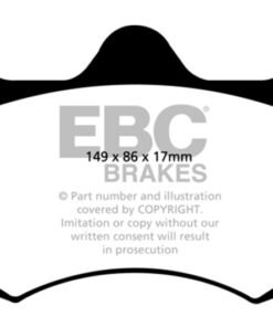 EBC 01-04 Aston Martin Vanquish 5.9 (AP Caliper) Orangestuff Front Brake Pads