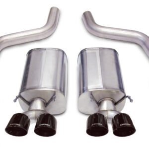 Corsa 06-13 Chevrolet Corvette C6 Z06 7.0L V8 Black Sport Axle-Back Exhaust