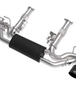 aFe MACH Force-Xp 3" to 2-1/2" 304SS Cat-Back 2020 Chevy Corvette (C8) 6.2L - Black Tip