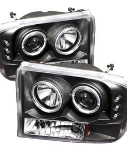 Spyder Ford F250 Super Duty 99-04 Projector Version 2 LED Halo LED Blk PRO-YD-FF25099-1P-G2-BK