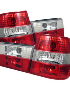 Spyder BMW E34 5-Series 88-95 Euro Style Tail Lights Red Clear ALT-YD-BE3488-RC