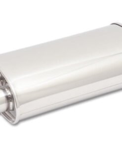Vibrant StreetPower Oval Muff 5in x 9in x 15in long body 3in in I.D. x dual 2.5in out Center-Dual