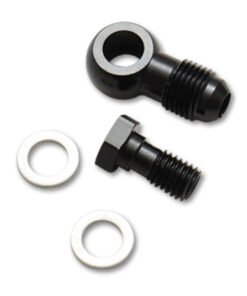 Vibrant -3AN Male Banjo Fitting 10mm x 1.0 Metric Aluminum + 2 Washers