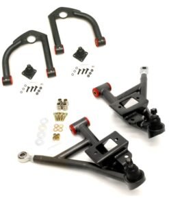 BMR 93-02 F-Body Upper And Lower A-Arm Kit - Black Hammertone