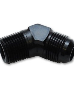 Vibrant -4AN to 1/8in NPT 45 Degree Elbow Adapter Fitting