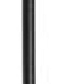 Fragola -3AN Ext Black Covered Assembly Straight x Straight 10in