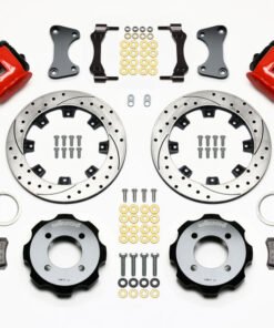 Wilwood Combination Parking Brake Rear Kit 11.75in Drilled Red 2011 Fiesta Rear