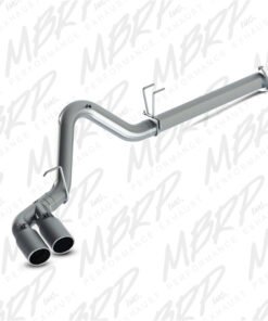 MBRP 2015 Ford F250/350/450 6.7L 4in Filter Back Dual Single Side Exit 5in Tips T409 Exhaust