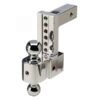 Fastway DT-STBM6600-2S 6" Adj Solid Tow BM 2" & 2 5/16" Stainless Balls