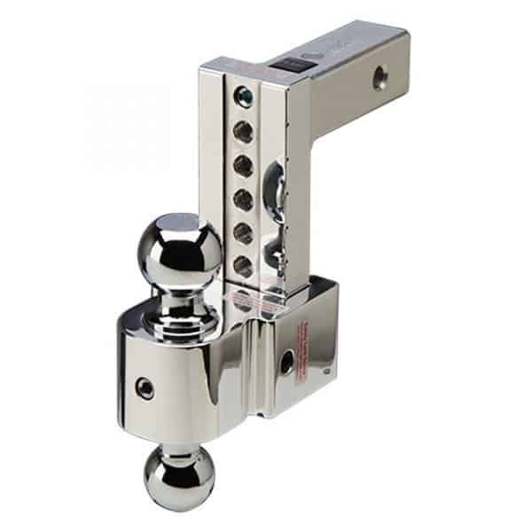 Fastway DT-STBM6600-2S 6" Adj Solid Tow BM 2" & 2 5/16" Stainless Balls