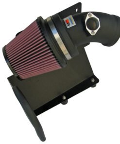K&N 01-05 BMW M3 E46 Wrinkle Black Typhoon Short Ram Intake