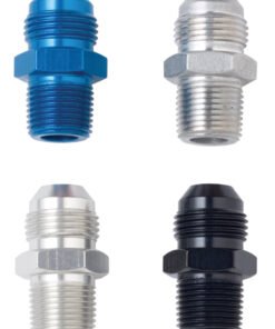 Fragola -8AN x 1/2 NPT Straight Adapter - Black