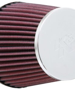 K&N Universal Chrome Filter - Round Tapered 3in Flange ID / 4.5in Base OD / 3.5in Top OD / 4.313in H