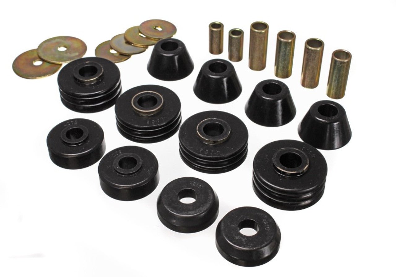 Energy Suspension 3.4108G Black Body Mount Bushing Kit for 1967-1972 Chevy C10/GMC C1500