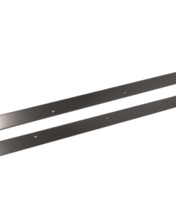 Kentrol 55-83 Jeep CJ5 Rocker Guards Black Powdercoat Stainless