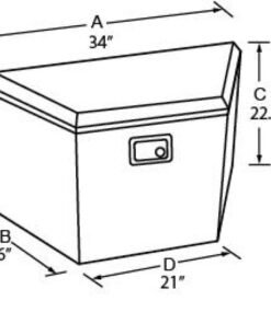 Tradesman Aluminum Trailer Tongue Storage Box (21in.) - Brite
