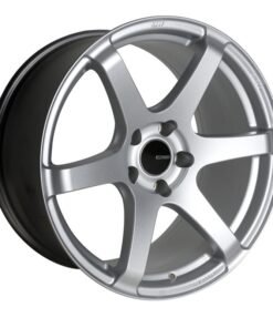 Enkei T6S 18x8.5 35mm Offset 5x114.3 Bolt Pattern 72.6 Bore Matte Silver Wheel