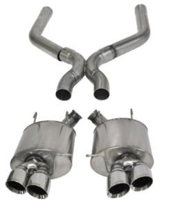 Corsa 13-13 Ford Mustang Shelby GT500 5.8L V8 Polished Sport Axle-Back + XO Exhaust